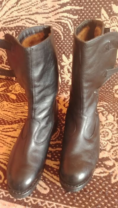 Buty skórzane zimowe
