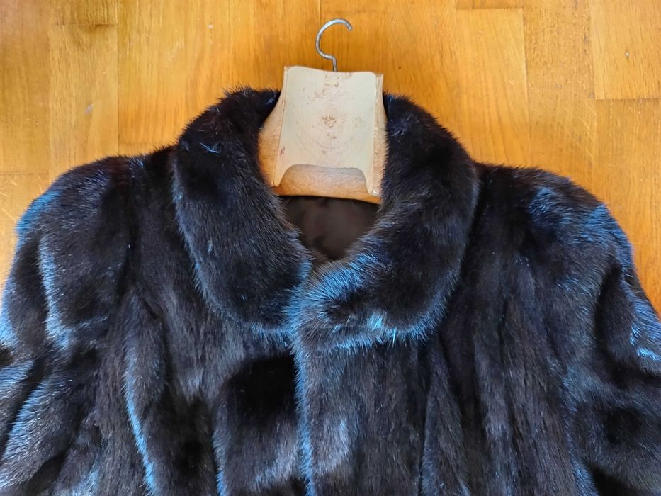 Casaco Vison Preto Impecável