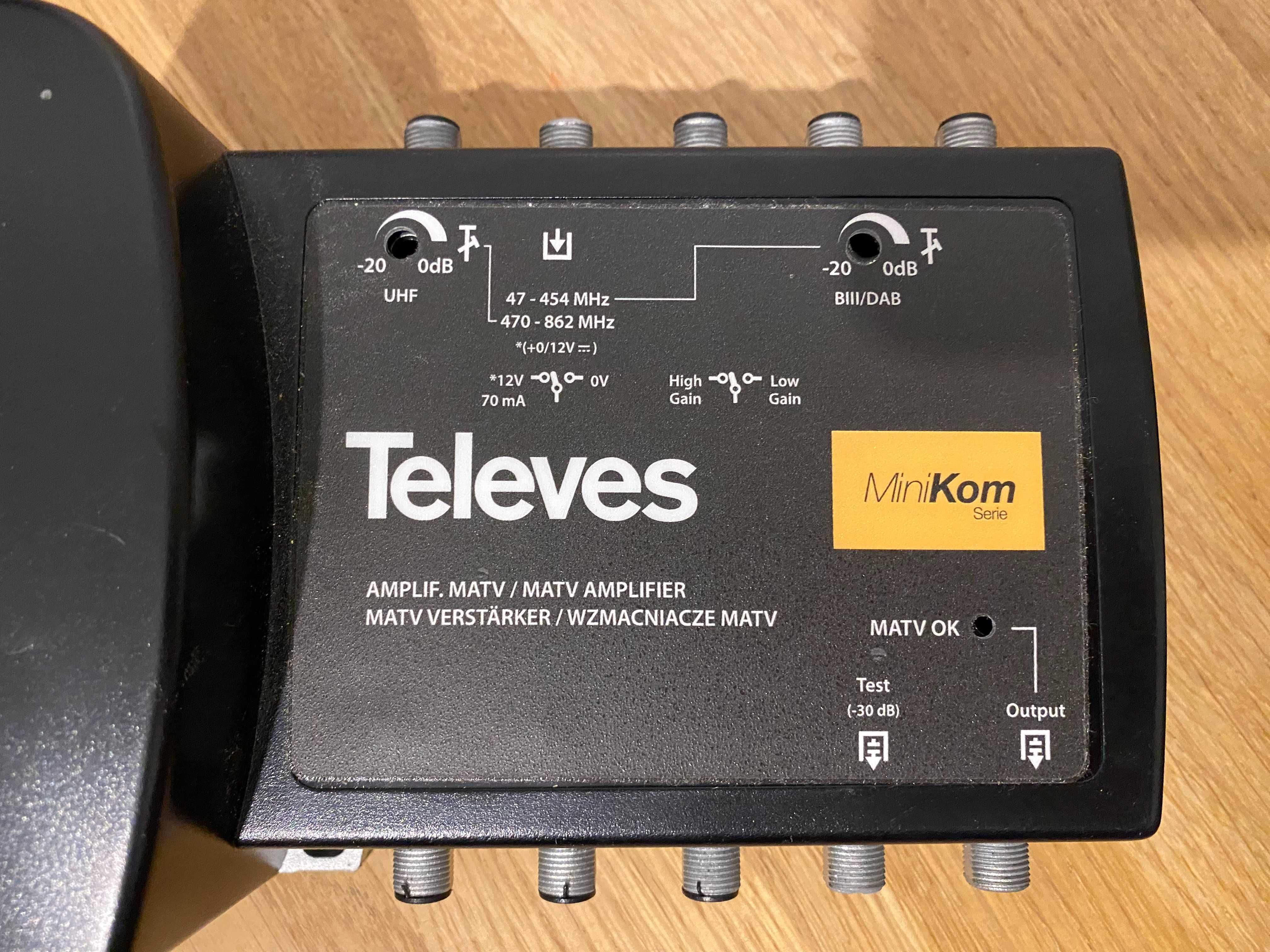 Wzmacniacz sygnału DVB-T/T2 Televes Minikom 537302
