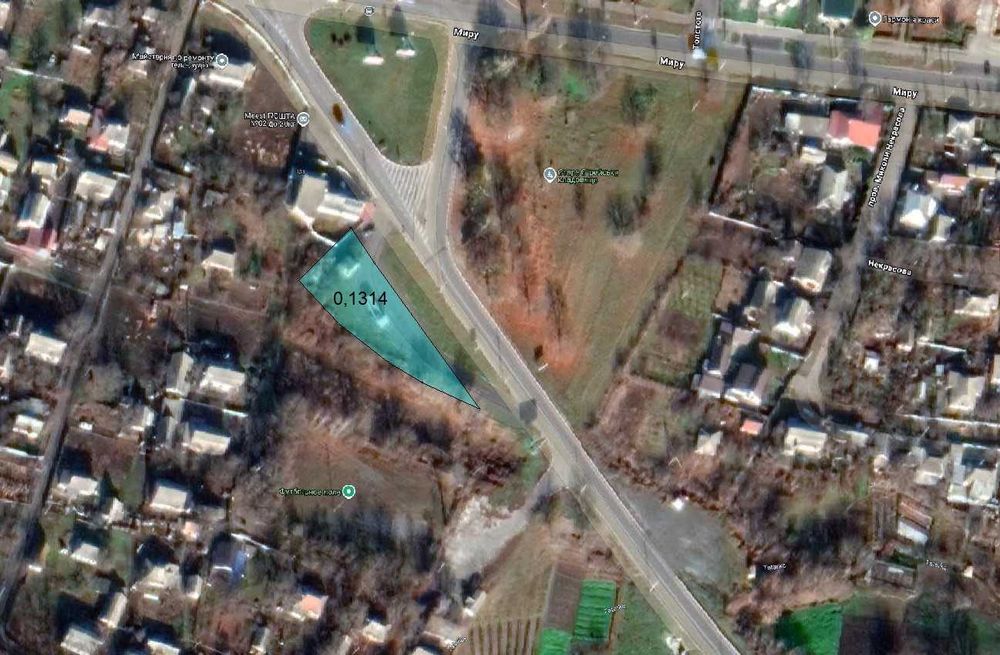 Продаж фасадної ділянки 1 гектар,  під торгівлю м.Городище, Терміново!