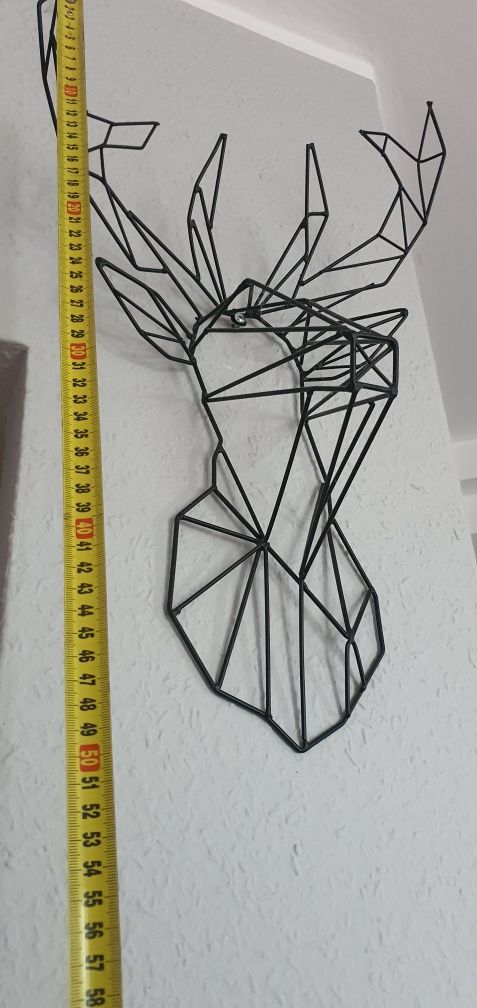 Jeleń geometryczny , metalowy 2 sztuki