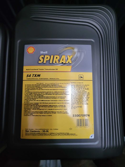Shell SPIRAX S4TXM UTTO  209l 3050 pln John D Jdm J20C CNH Class  VALT