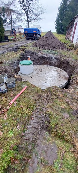 Szambo betonowe okrągłe 10m2, zbiornik na deszczówkę