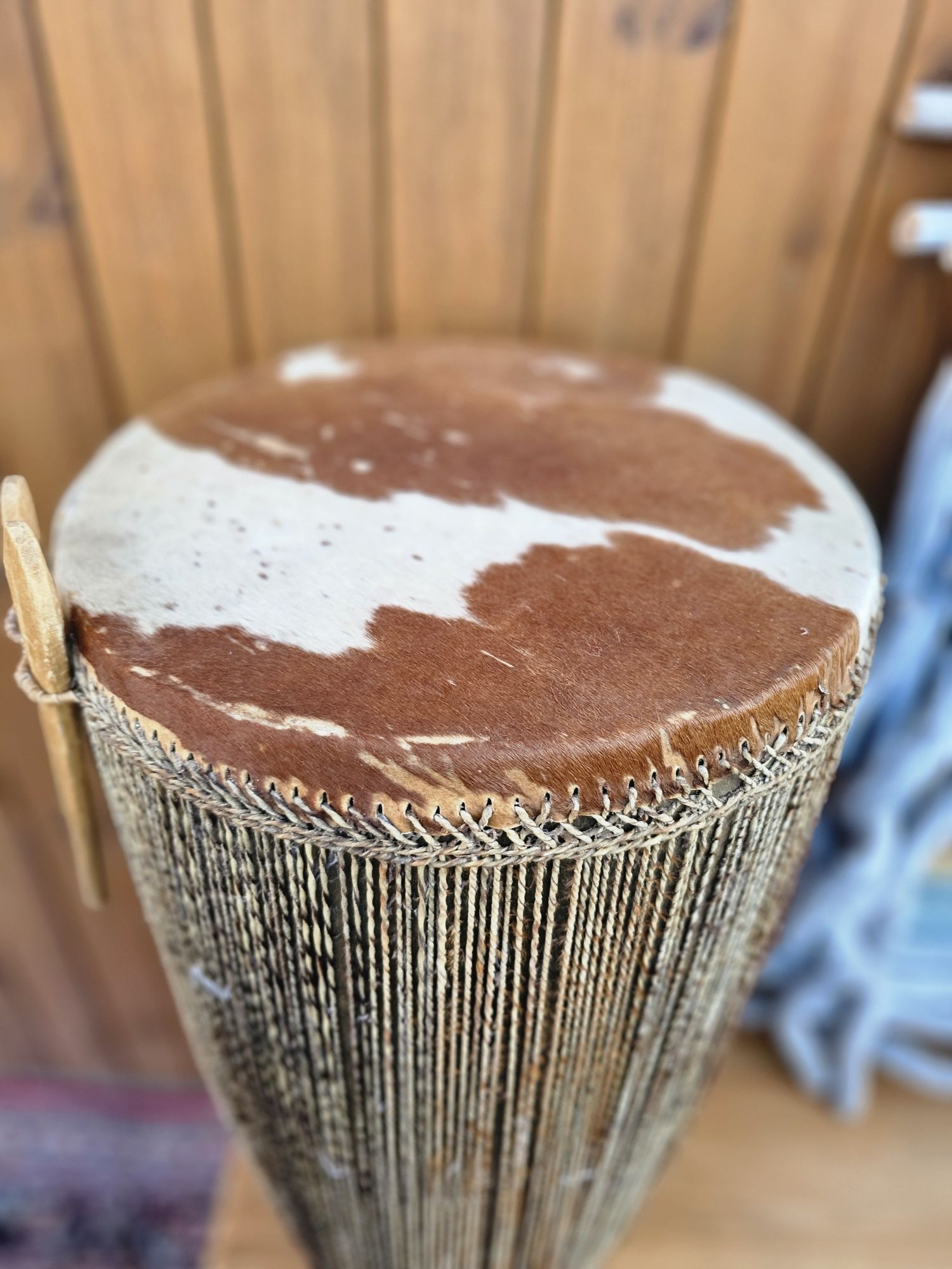 Olbrzymi afrykański bęben 80 cm skóra #1523 Stylowy Węgrów