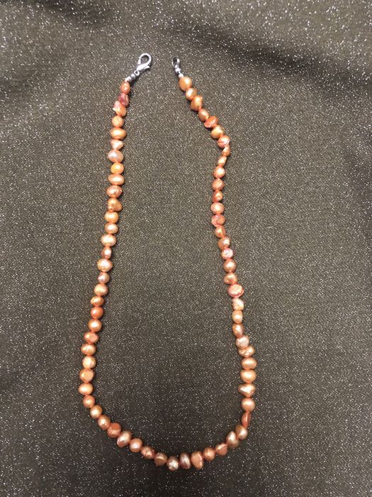 Бусы чокер , браслет искусственно выращенный жемчуг