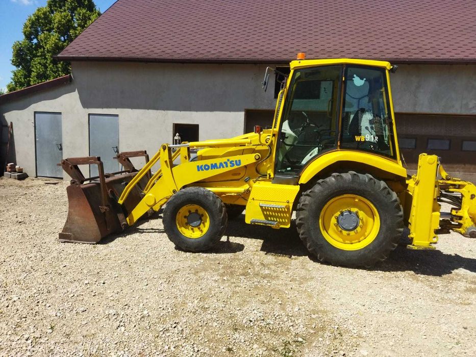 Kopatko-Ładowarka KOMATSU WB 91R Utility z 2000 Roku,CASE,JCB,CAT
