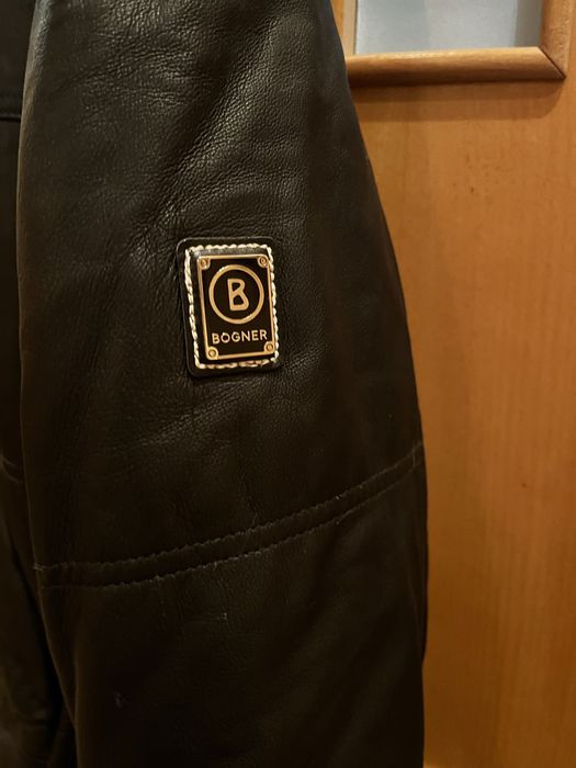 BOGNER  _ БОГНЕР чоловіча шкіряна зимова куртка, розмір 52