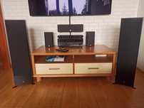 Zestaw kina domowego Yamaha amplituner RX-V473 + blu Ray +  głośniki