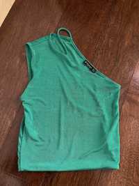 Top verde Stradivarius