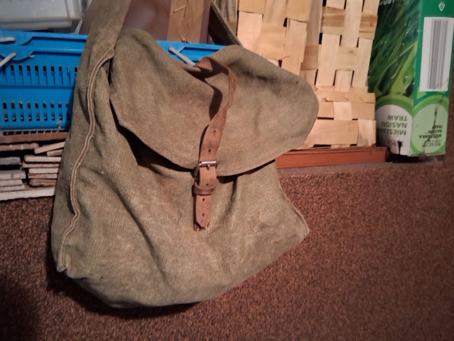 Torba wojskowa brezentowa PRL