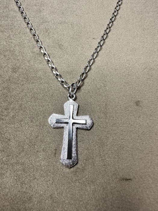 Fio /colar com cruz em prata