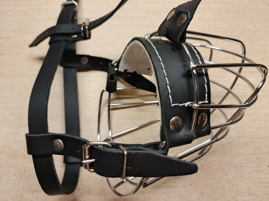 Kaganiec metal /skóra Amstaff