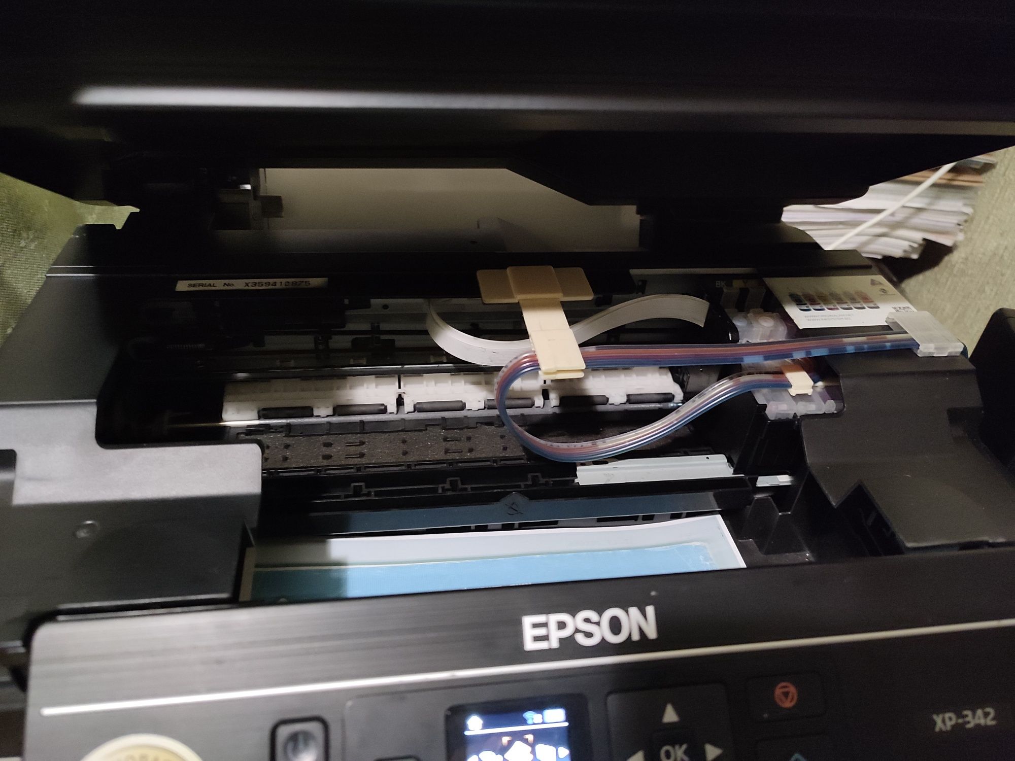 Принтер EPSON XP-342. Безчиповий.