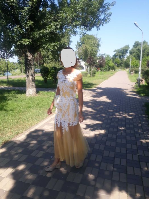 Платье женское летнее нарядное, торжественное, выпускное - размер S