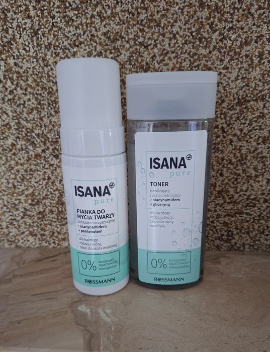 Isana Pure pianka do mycia twarzy I toner