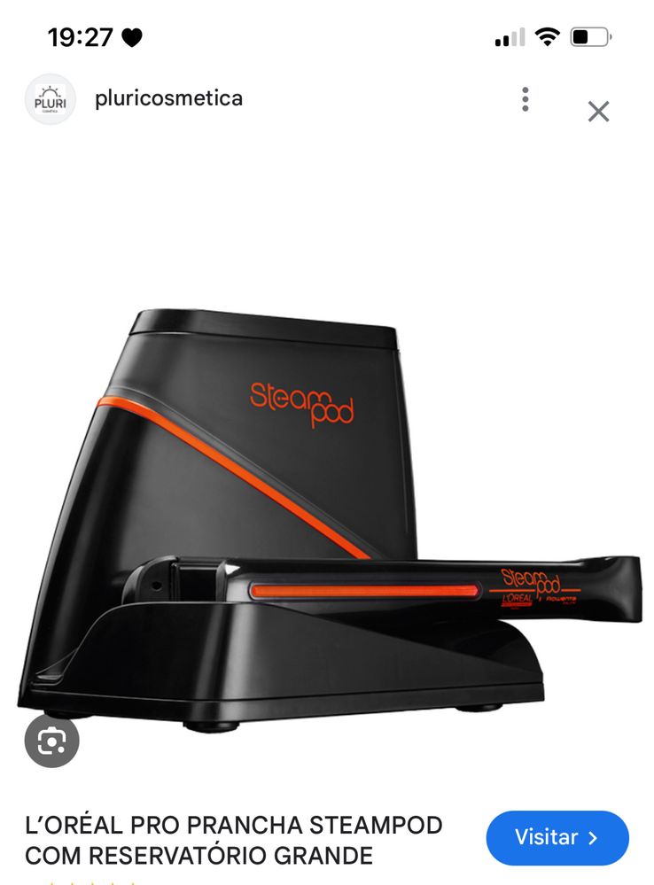 Prancha steampod l’oreal