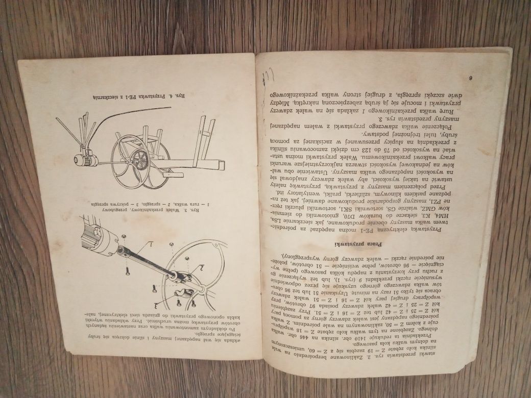 Instrukcja Przystawka elektryczna PE 1 1959r