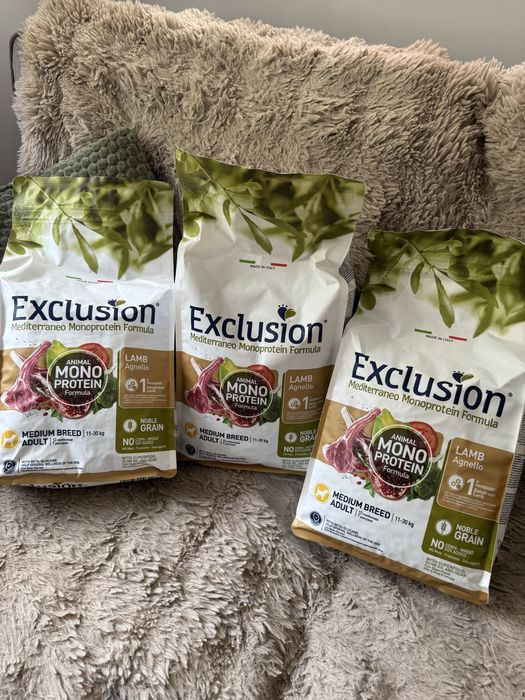 9kg karma dla psa exclusion monoprotein jagnięcina Mediterraneo