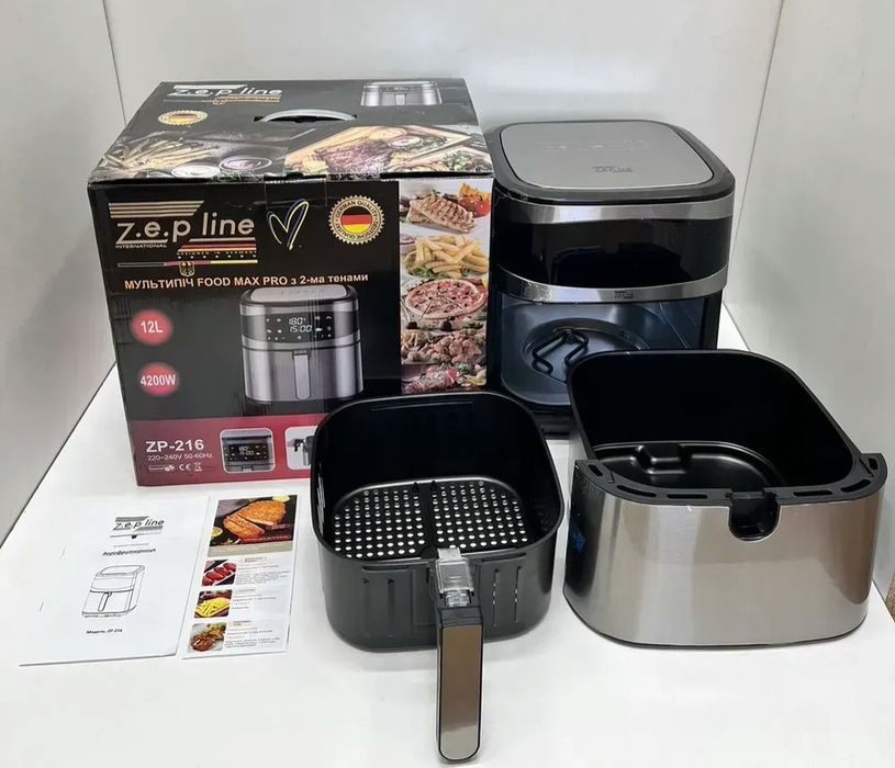 Аерогриль Zepline zp-216 4200вт 12л / аерофритюрниця / аэрогриль