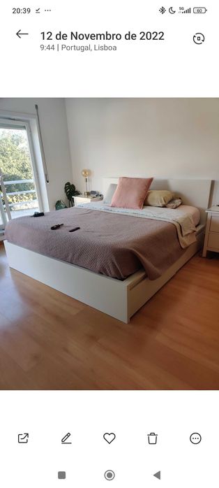 Cama MALM 180x200cm com defeito