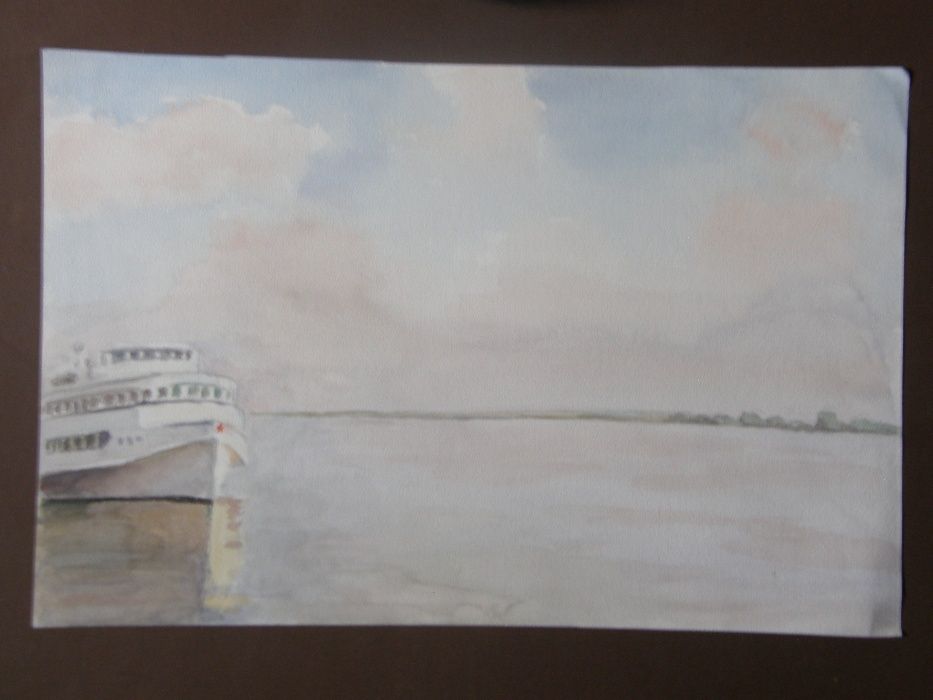 Морской пейзаж СССР Художник Батюшков В. (1894г.р) 4-А