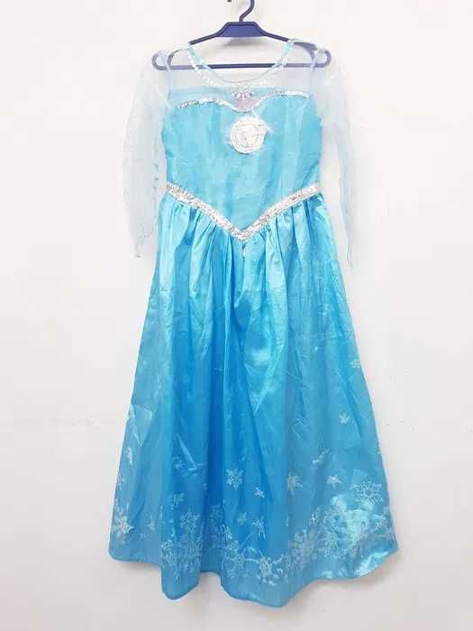 Sukienka przebranie Elsa Kraina Lodu rozmiar 122 - 128 cm. GP001