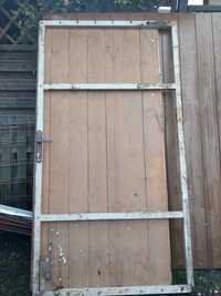 Brama drewniana garazu szopy furtka drzwi