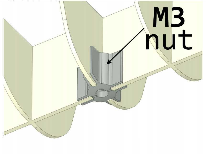 Uchwyt mocujący model okrętu na podstawce (1mm M3)