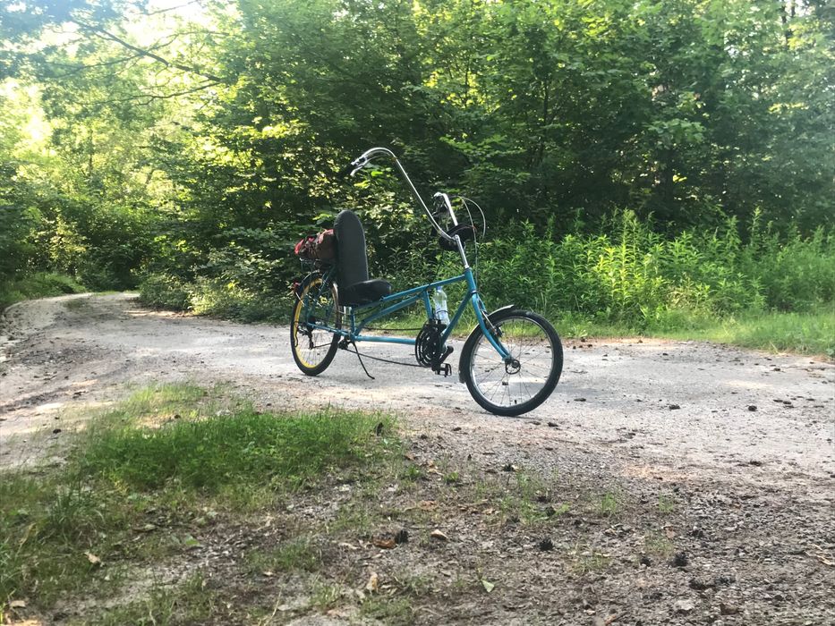 Rower poziomy samoróbka