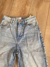 spodnie mom jeans, bershka rozm 34/XS