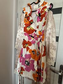 Kate Spade jedwabna sukienka wiązana kwiaty tk Max
