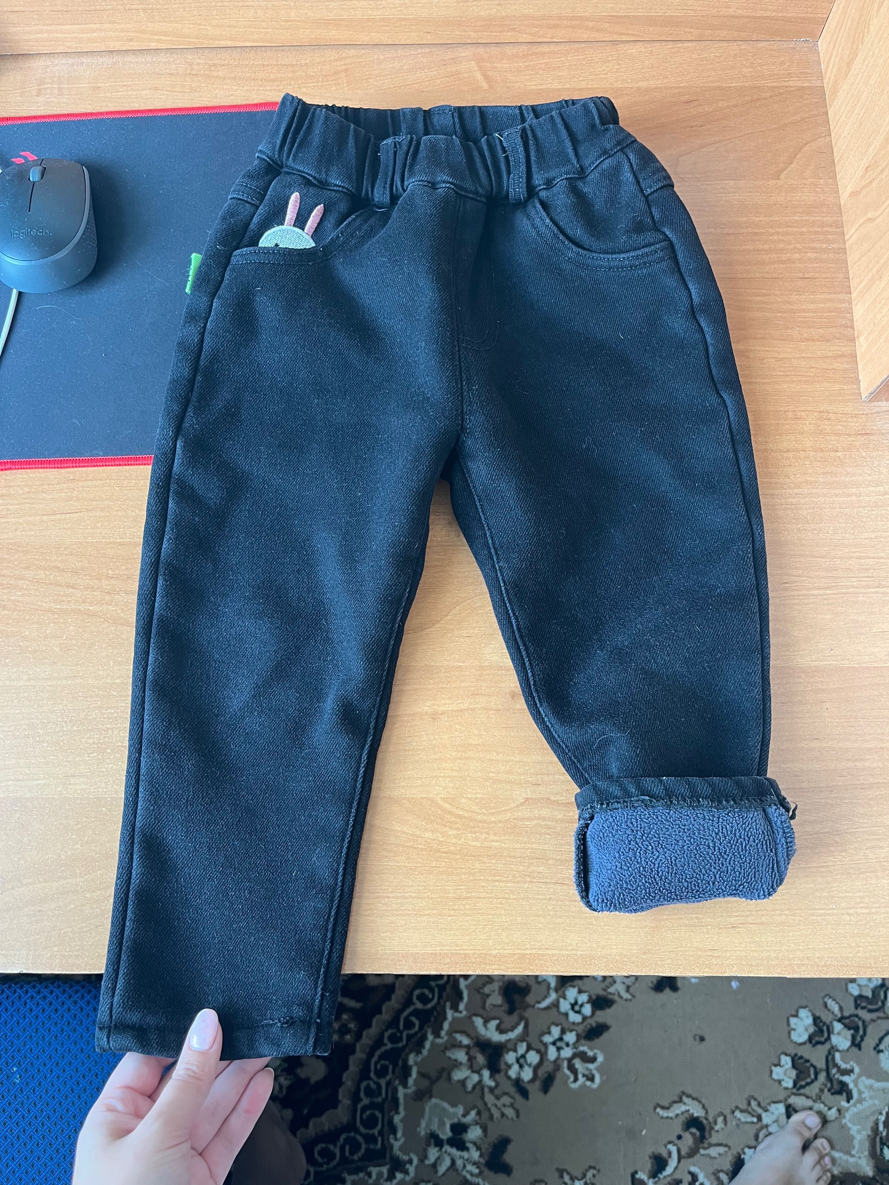 Зимові штани джинси для дівчинки 3 роки 92-98