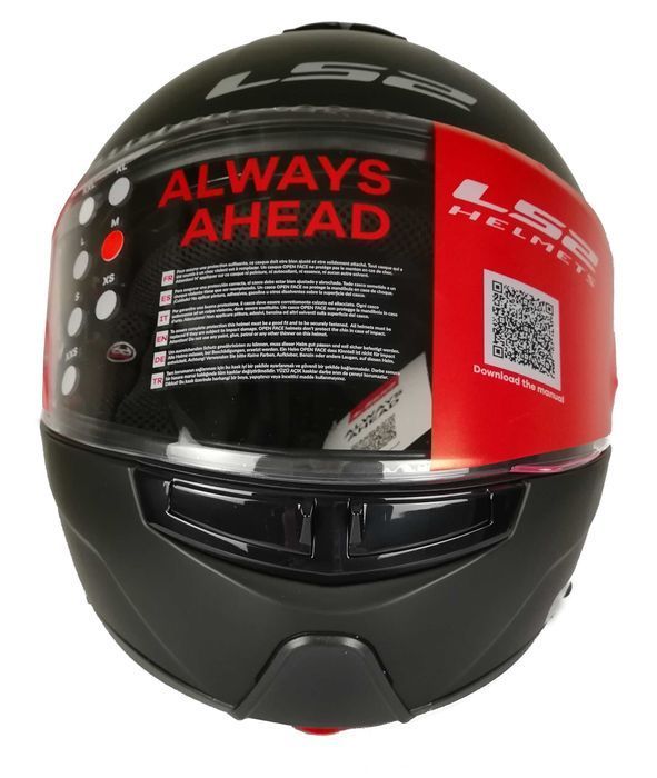 Kask LS2 szczękowy blenda FF325 STROBE czarny mat rozmiar XXL 63-64 cm