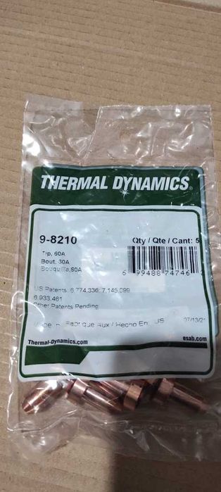 Elektrody, dysze plazma Thermal Dynamics Esab 9 8 2  5