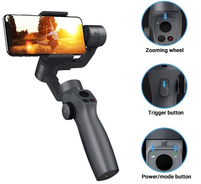 Gimbal Estabilizador Funsnap Capture 2s (Novo)