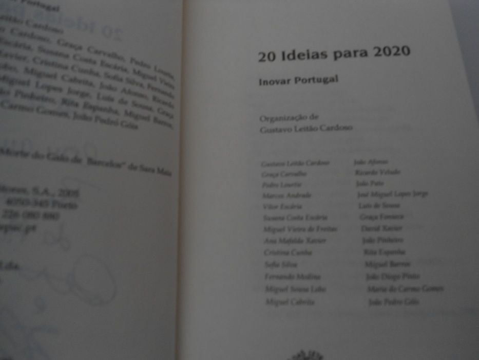 20 Ideias para 2020-Inovar Portugal-Gustavo Leitão Cardos (2005)