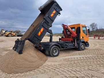 Transport HDS Wywrotka piach piasek ziemia humus gruz beton kamienie