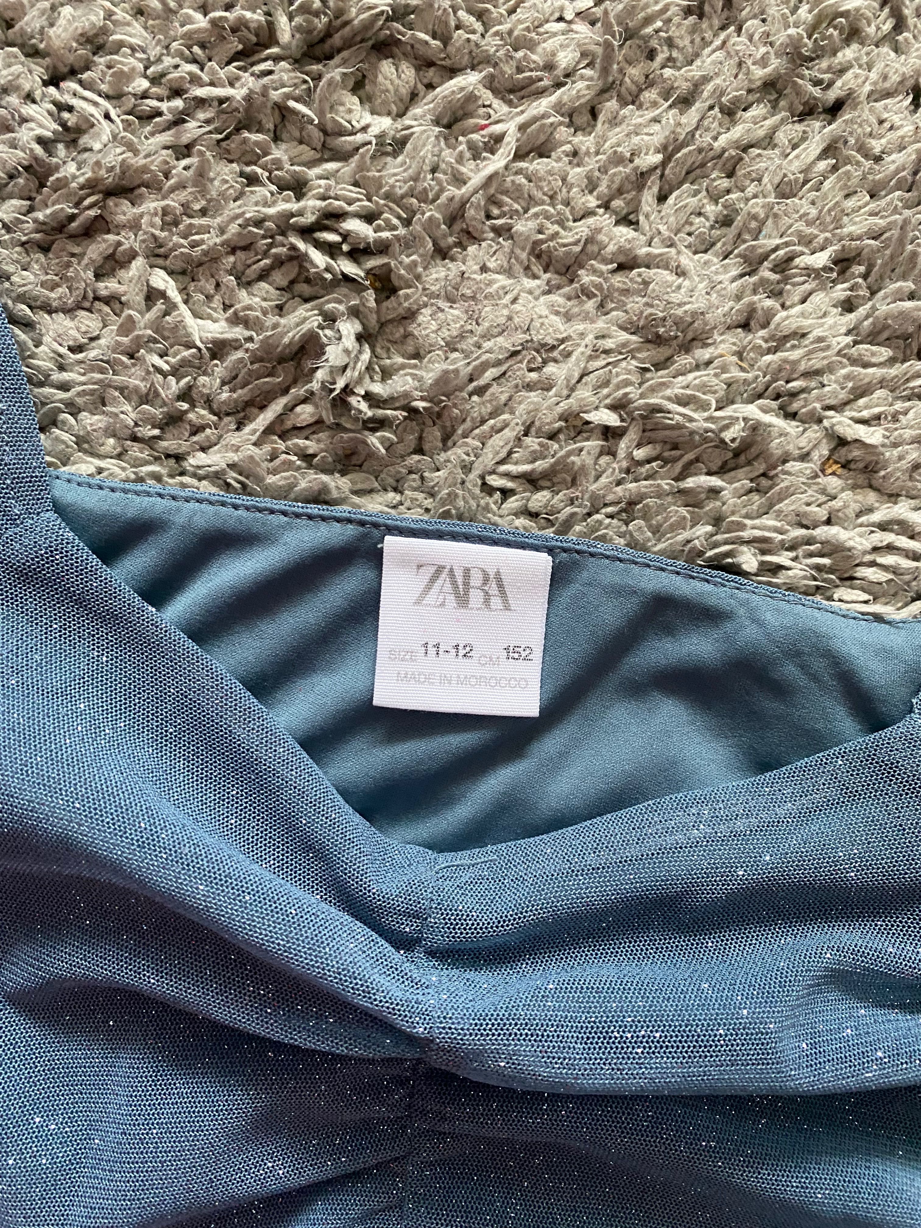 Вишукане блакитне боді з блискітками Zara розмір 152 см