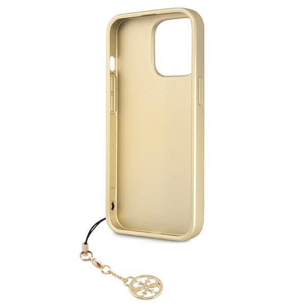 Etui Guess 4G Charms do iPhone 13 Pro/13, Brązowe