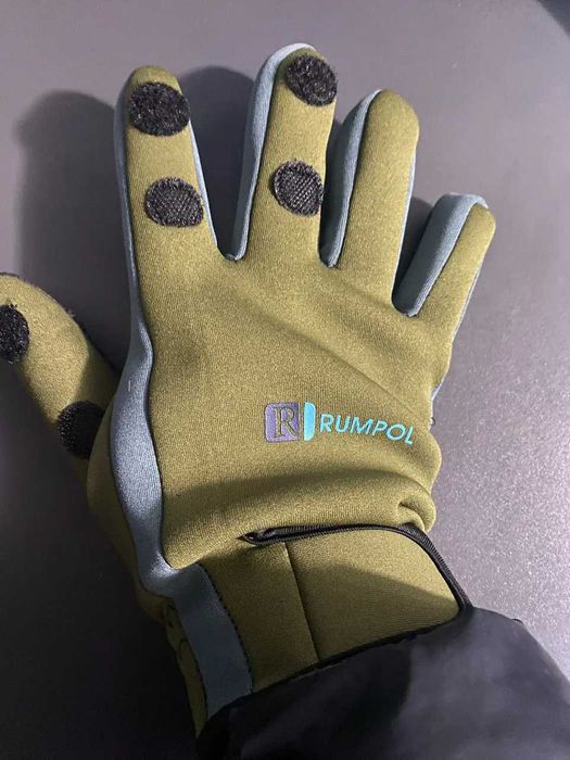 Перчатки спиннингиста неопреновые Rumpol (Польша) с откидными пальцами