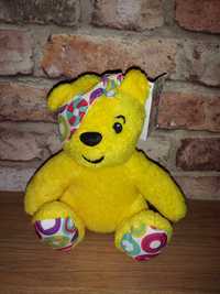 Kultowy żółty mis Pudsey fundacji BBC, nowy z metka 18 cm maskotka