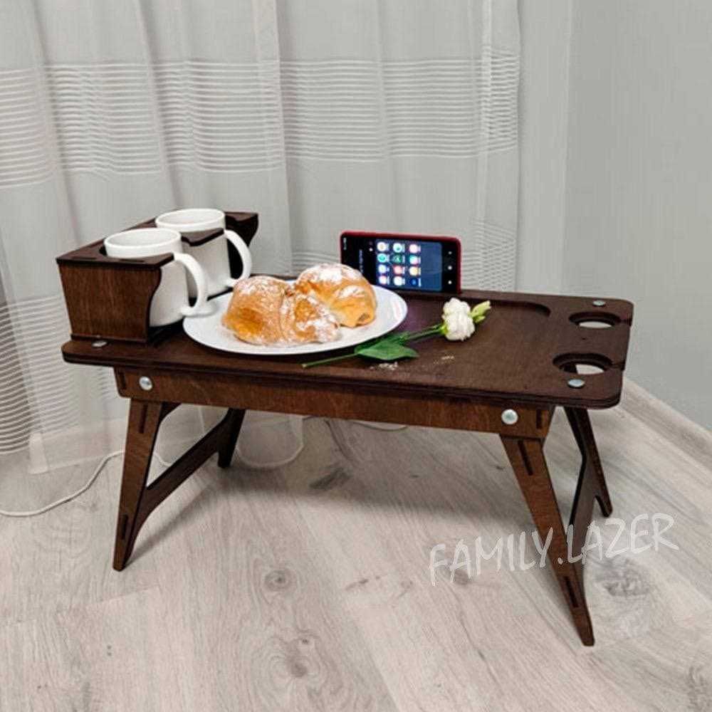 Столик для завтрака, столик в постель, прикроватный столик для еды