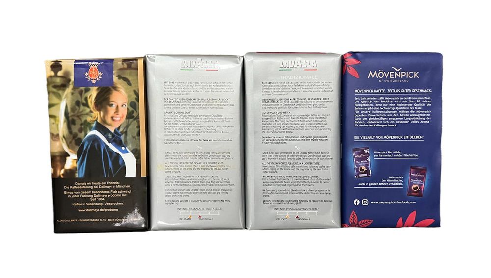 Кава Dallmayr Movenpick Lavazza Starbucks 1/500/250 зерно мелена Кофе