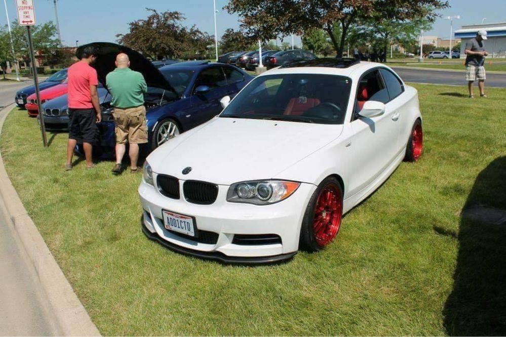 LIP SPOILER FRONTAL PALA ABA LÂMINA AVENTAL BMW SÉRIE 1 E81 E82 E87 E88  PACK M PERFORMANCE 1M M1 NOVO