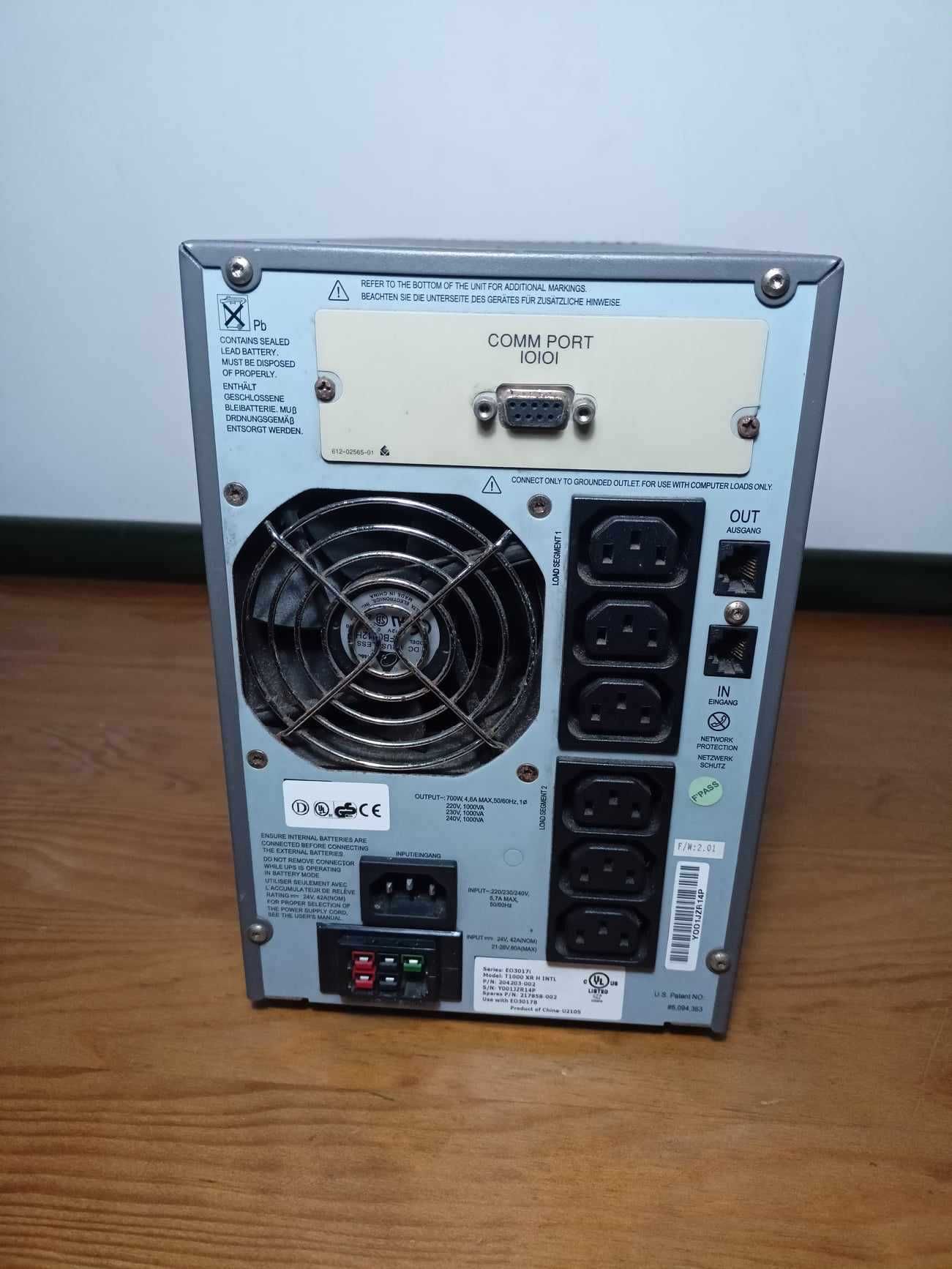 UPS HP T1000 XR não funciona