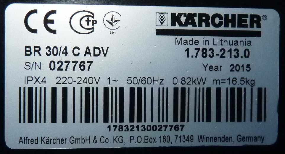 Szorowarka Karcher BR 30/4 C Adv