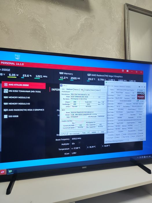Материнська плата MSI b350 tomahawk am4