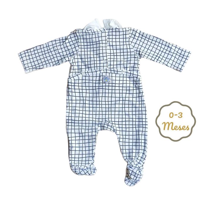 Babygrow Quadrados TucTuc 0-3 meses