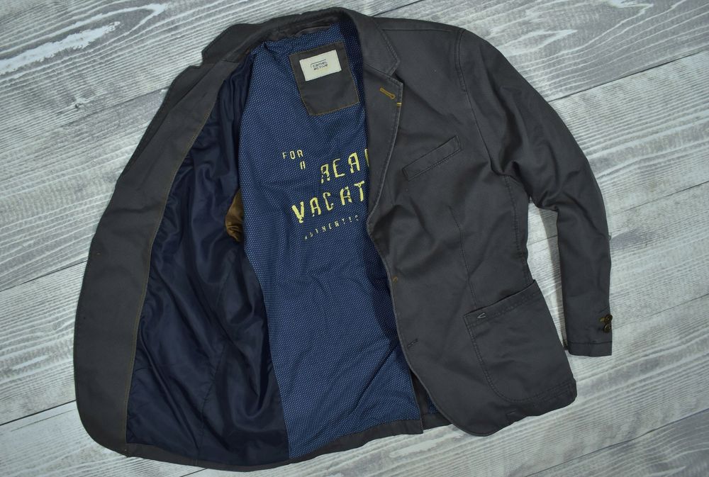 Camel Active Szara Bawełniana Marynarka Męska 26