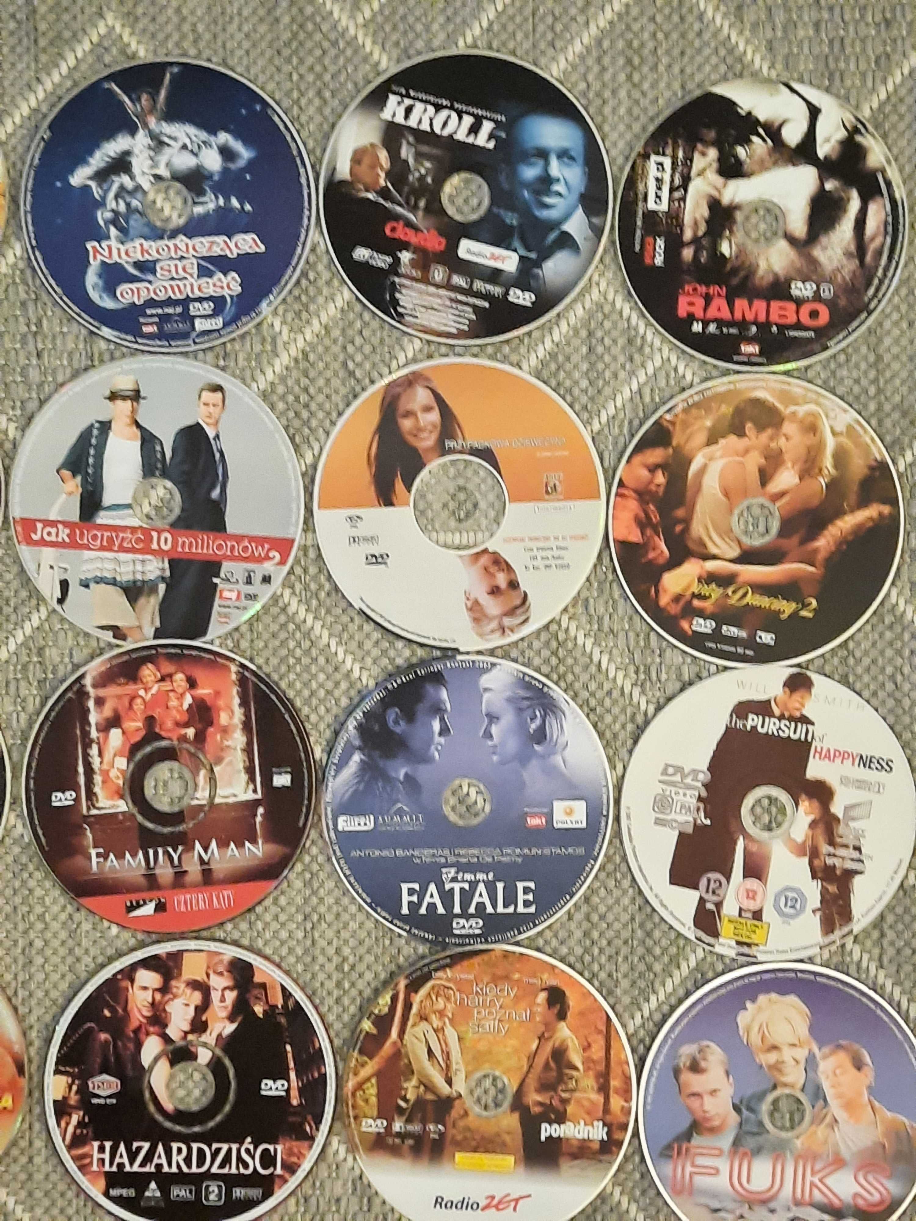 Rozne filmy DVD - niestety bez opakowan